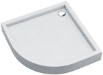 Brodzik akrylowy 3.4832 zintegrowany z podbudowa stabilizująca Stabilsound Plus oraz przeciągniętym panelem Smooth White 100x100x12 cm "Competia New", kwadratowy z syfonem z chromowanym grzybkiem