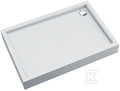 Brodzik akrylowy 3.4745 zintegrowany z podbudowa stabilizująca Stabilsound Plus oraz przeciągniętym panelem White Stone 90x100x16 cm "Medium", prostokątny