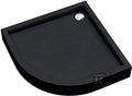 Brodzik akrylowy 3.4733 zintegrowany z podbudowa stabilizująca Stabilsound Plus oraz przeciągniętym panelem Black Stone 80x80x16 cm R55 "Medium", półokrągły
