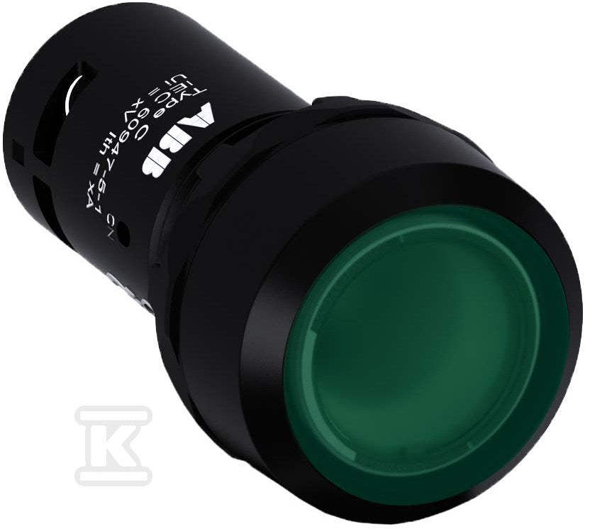CP1-11G-10 Przycisk monostabilny wklęsły 1NO, zielony