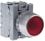 PRZYCISK KRYTY PODŚW CZERW.1 ROZW. PIERŚCIEŃ NIKLOWANY SP22-KLC-01-230-BA9S\.