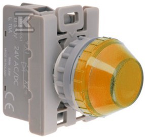 LAMPKA SYGN. ŻÓŁTA 230V LED BA9S STANDARD SP22-LG-230-LED\.