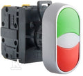 PRZYCISK DWUKLAWISZOWY 2 ZWIERNE ZIELONO-CZERWONY DC ST22-2KL-20-110-LED\Z/C