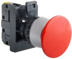 PRZYCISK GRZYBKOWY CZERWONY 1 ZW PIERŚCIEŃ NIKLOWANY ST22-DC-10\.