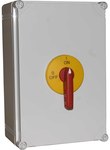 ROZŁĄCZNIK 6-BIEGUNOWY 63A W OBUDOWIE ABS CZOŁO ŻÓŁTO-CZERWONE RSI-6063\OBAZC